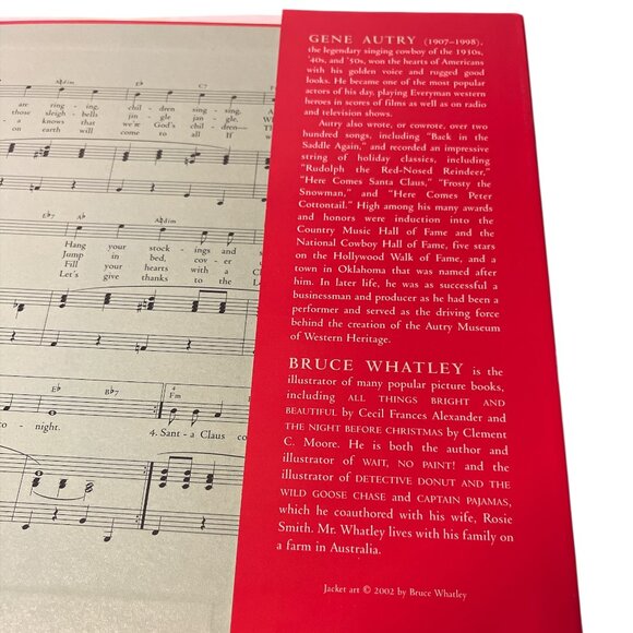 BOOK Here Comes Santa Claus Gene Autry Illustrated by Bruce Whatley Hardcover - Picture 4 of 8